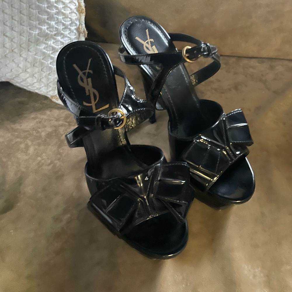 YSL tribute sandal pump